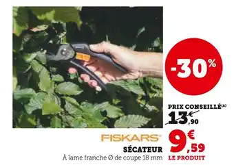 Hyper U FISKARS Sécateur offre