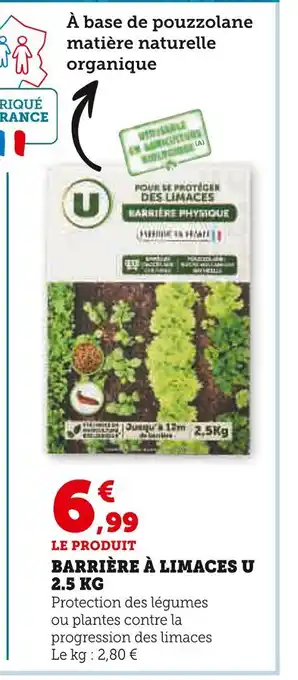 Hyper U U Barrière à limaces 2.5 kg offre