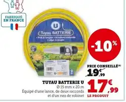 Hyper U U Tuyau batterie offre