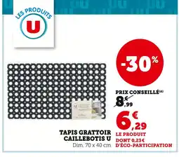 Hyper U U Tapis grattoir caillebotis offre