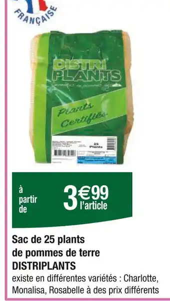 Carrefour DISTRIPLANTS Sac de 25 plants de pommes de terre offre