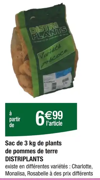 Carrefour DISTRIPLANTS Sac de 3 kg de plants de pommes de terre offre