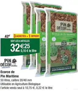 Carrefour Pin Décor Ecorce de Pin Maritime offre