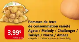 Colruyt Pommes de terre de consommation variété Agata / Melody / Challenger / Taisiya / Nazca / Amaez offre