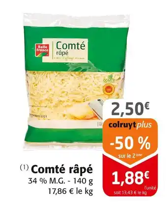 Colruyt Belle France Comté râpé offre