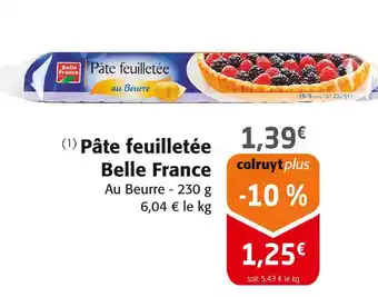 Colruyt Belle France Pâte feuilletée offre