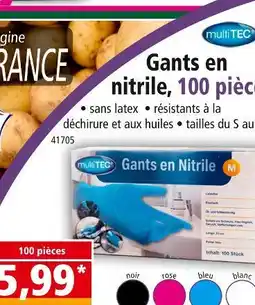 Norma MULTITEC Gants en nitrile offre