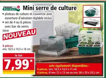 Norma Powerfix Garden Mini serre de culture offre