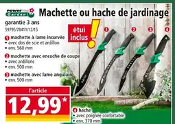 Norma PowerTec Garden Machette ou hache de jardinage offre