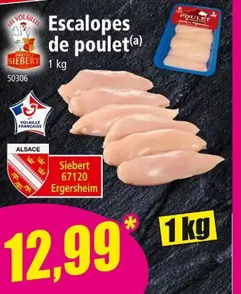 Norma Bruno Siebert Escalopes de poulet offre