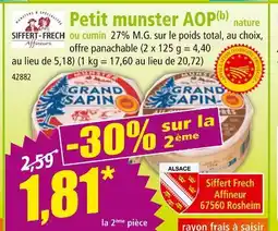 Norma GRAND SAPIN Petit munster aop offre