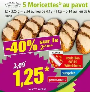 Norma POUTAILLON 5 moricettes au pavot offre