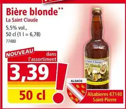 Norma LA SAINT CLAUDE Bière blonde offre