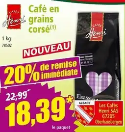 Norma Café en grains corsé offre