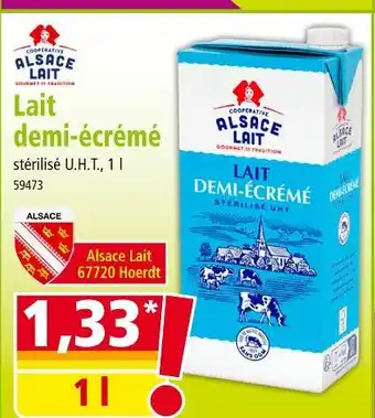 Norma Alsace Lait Lait demi-écrémé offre