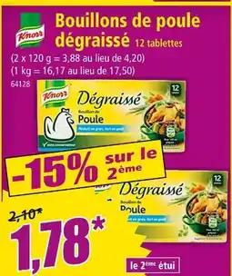 Norma KNORR Bouillons de poule dégraissé offre