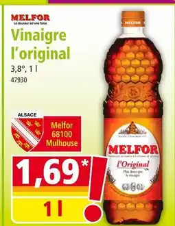 Norma Melfor Vinaigre l'original offre