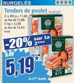 Norma WAHID Tenders de poulet au piri-piri offre