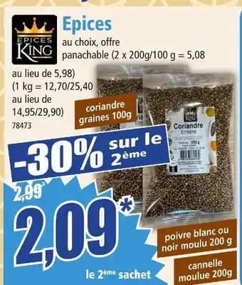 Norma ÉPICES KING Épices offre