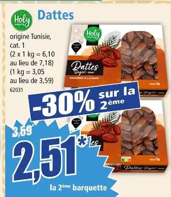 Norma HOLY FRUITS Dattes offre