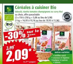 Norma BIO SONNE Céréales à cuisiner Bio offre