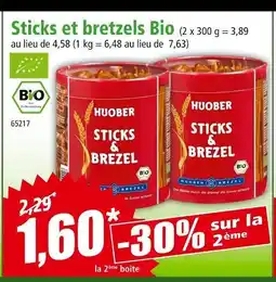 Norma HUOBER Sticks et bretzels Bio offre