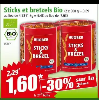 Norma HUOBER Sticks et bretzels Bio offre