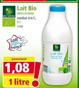 Norma Bio Sonne Lait Bio demi-écrémé offre