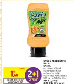 Intermarché Samia Sauce Algérienne Halal offre