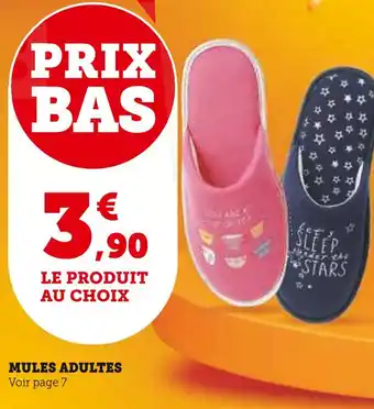 Super U Mules adultes offre