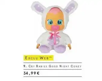 Monoprix Cry Babies Good Night Coney offre
