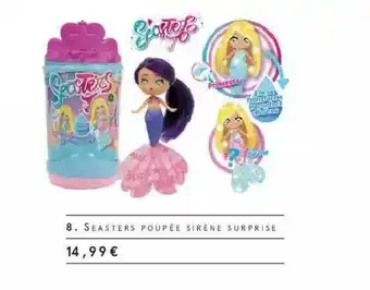 Monoprix Seasters Poupée Sirène Surprise offre