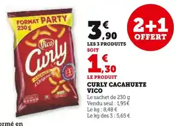 Super U Vico Curly Cacahuete offre