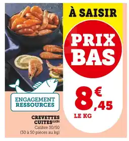 Super U Crevettes cuites offre