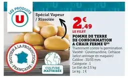 Super U U Pomme de terre de consommation à chair ferme offre