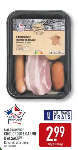 ALDI PAYS GOURMAND Choucroute garnie d'alsace offre