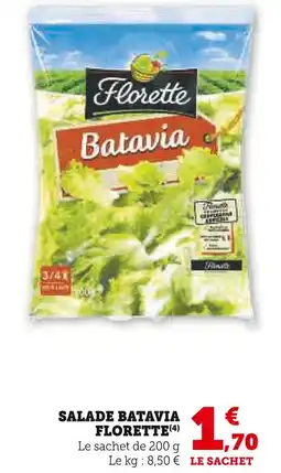 Super U Florette Salade Batavia offre