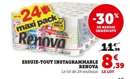 Super U Renova Essuie-tout instagrammable offre