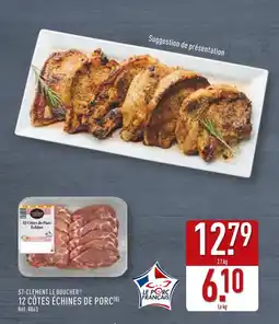 ALDI St-Clément le Boucher 12 Côtes Échines de Porc offre