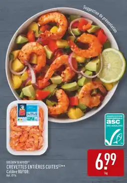 ALDI Golden Seafood Crevettes entières cuites offre