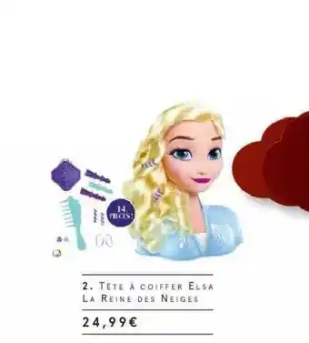 Monoprix Tête à Coiffer Elsa La Reine Des Neiges offre