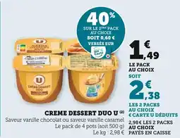 Super U U Crème dessert offre