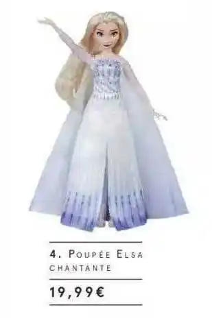 Monoprix Poupée Elsa Chantante offre