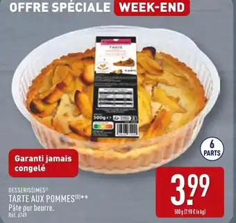 ALDI DESSERISSIMES Tarte aux pommes offre