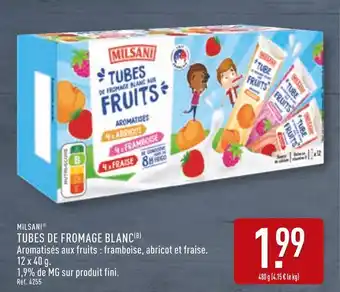 ALDI MILSANI Tubes de fromage blanc offre