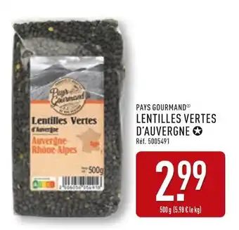 ALDI Pays Gourmand Lentilles Vertes d'Auvergne offre