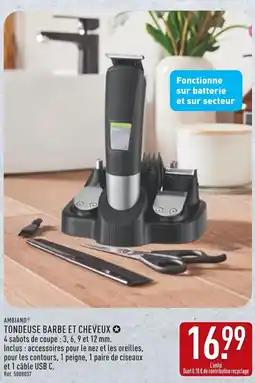 ALDI AMBIANO Tondeuse Barbe et Cheveux offre