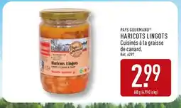 ALDI PAYS GOURMAND Haricots Lingots offre