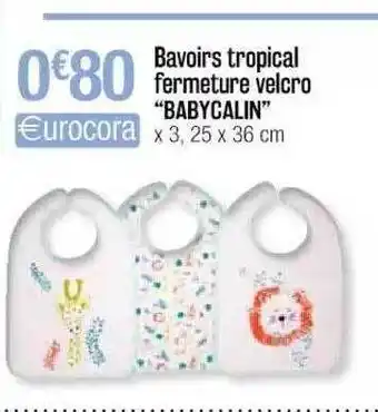 Bavoirs Tropical Fermeture Velcro