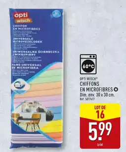 ALDI OPTI WISCH Chiffons en microfibres offre